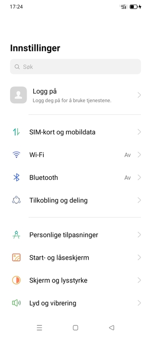 Velg Wi-Fi