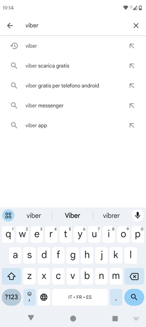 Inserisci il nome dell'app e seleziona Ricerca