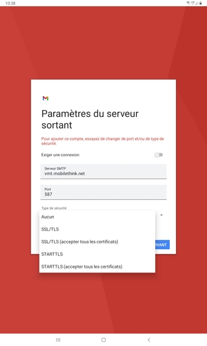 Sélectionnez Aucun