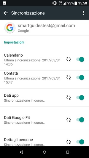 Le tue informazioni verranno sincronizzate