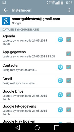 Uw gegevens worden gesynchroniseerd