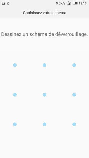 Dessinez un motif de déverrouillage