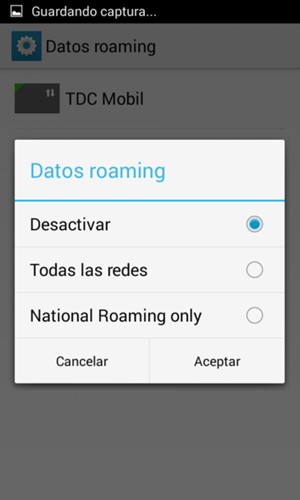 Seleccione la opción deseada
