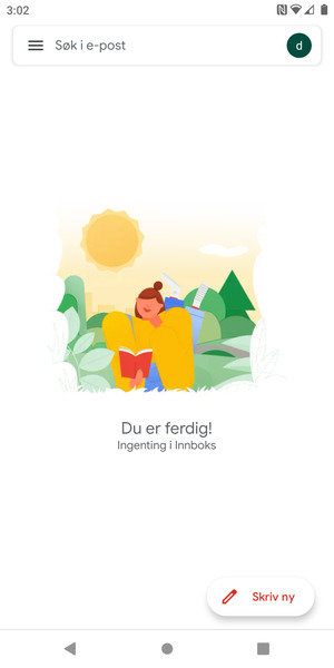 Kontoen er klar til bruk
