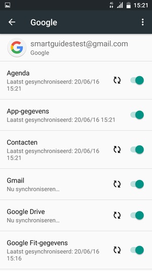 Uw gegevens worden gesynchroniseerd