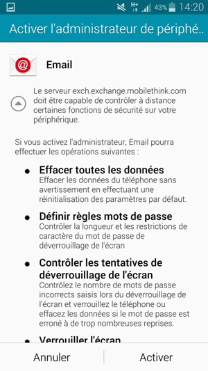 Sélectionnez Activer