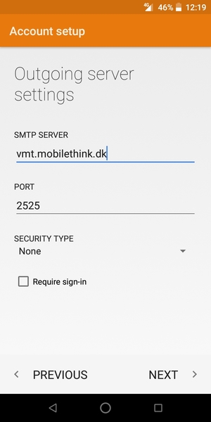 Uncheck the Require sign-in checkbox and select NEXT