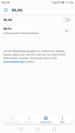 Schalten Sie WLAN ein