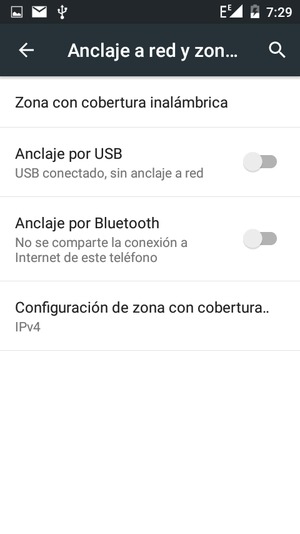 Seleccione Zona con cobertura inalámbrica