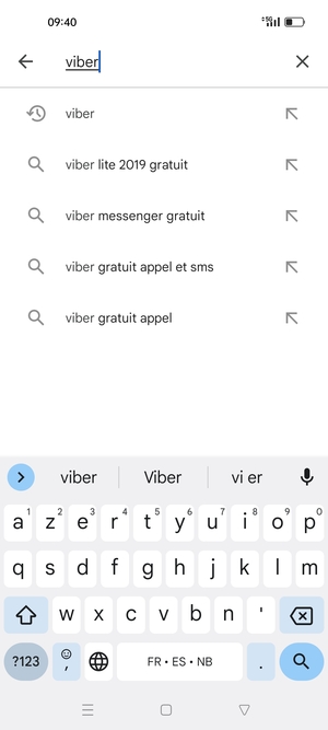 Saisissez le nom de l'appli et sélectionnez Rechercher