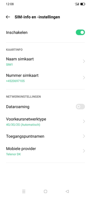 Selecteer Toegangspuntnamen