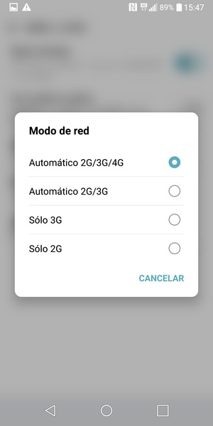 Seleccione la opción deseada