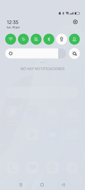 Deslice hacia abajo el menú superior de nuevo