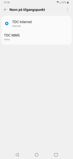 Telefonen din er konfigurert til MMS