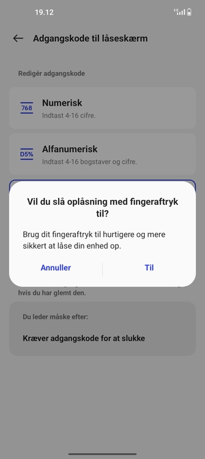Vælg din foretrukne mulighed