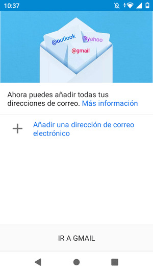 Seleccione Añadir una dirección de correo electrónico