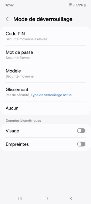 Sélectionnez Modèle
