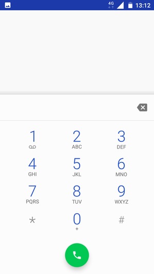 Press and hold the number 1