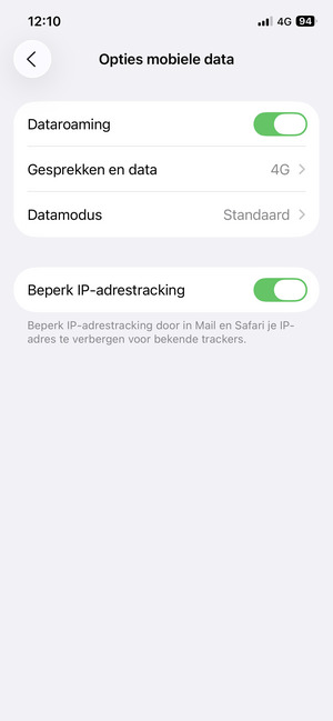 Schakell Dataroaming in of Uit