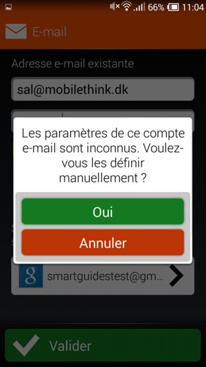 Sélectionnez Oui