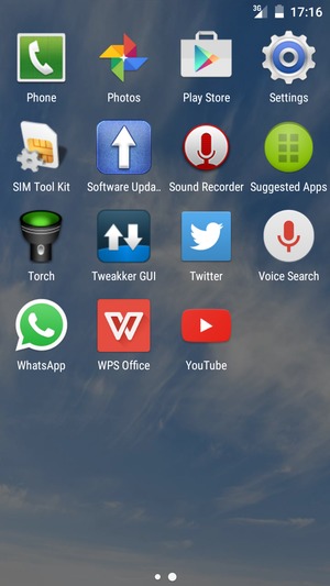 Scroll to and select Settings