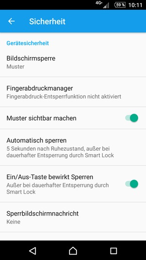 Ihr Handy ist jetzt mit einer Bildschirmsperre gesichert