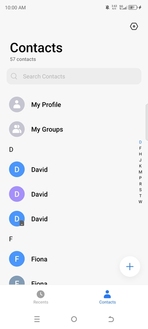 Select the Settings button