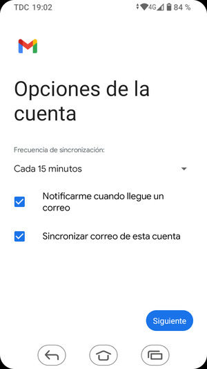 Seleccione Siguiente