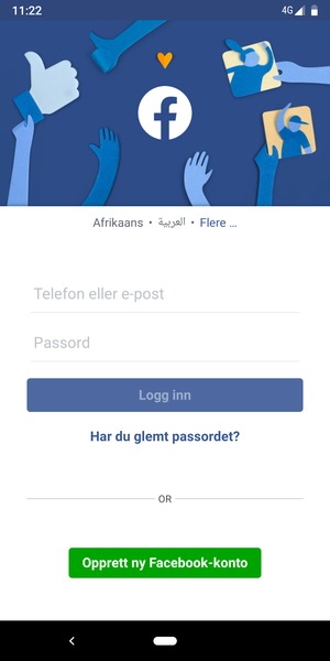 Applikasjonen er klar til bruk