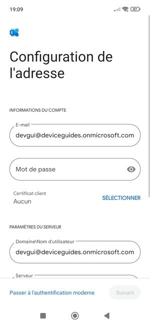 Saisissez votre mot de passe