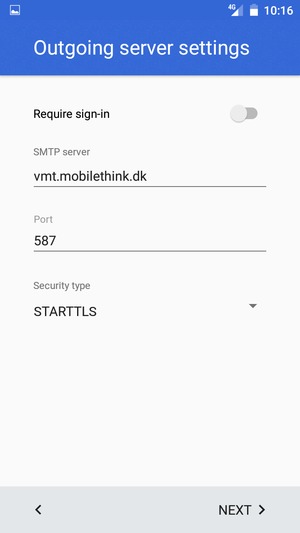 Select Security type