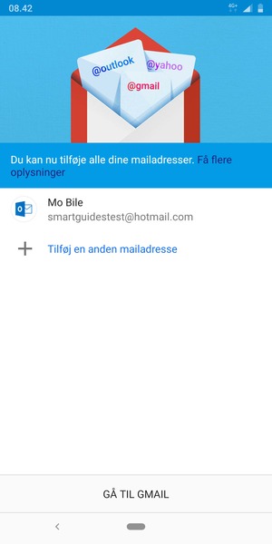 Vælg GÅ TIL GMAIL