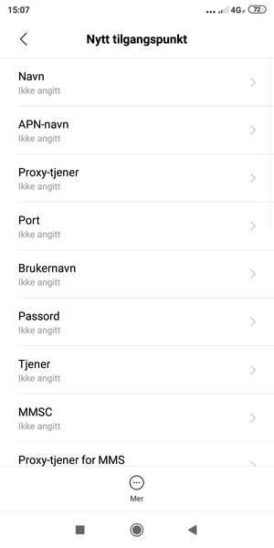 Skriv inn internett-informasjon