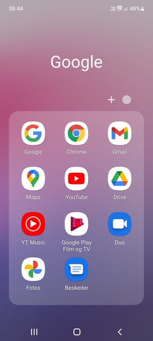 Vælg Gmail
