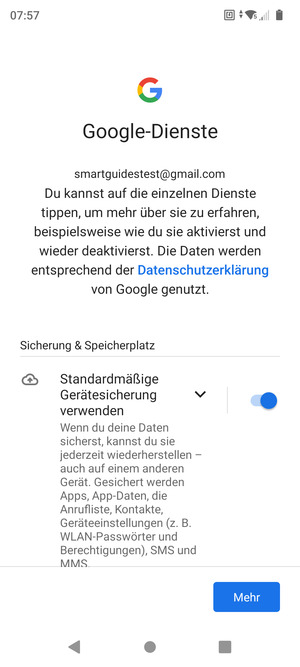 Wählen Sie Mehr
