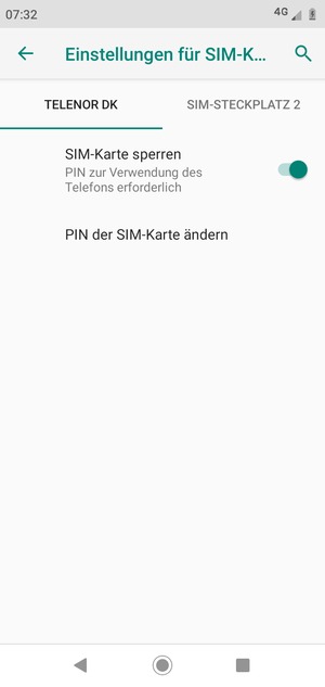 Wählen Sie Public und wählen Sie PIN der SIM-Karte ändern