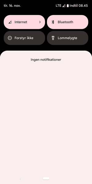 Aktiver topmenuen igen