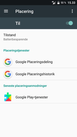 Slå Placering fra