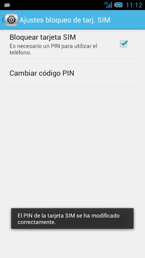 El PIN de su tarjeta SIM ha sido cambiado