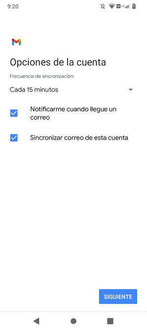 Seleccione SIGUIENTE