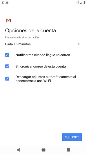 Seleccione SIGUIENTE