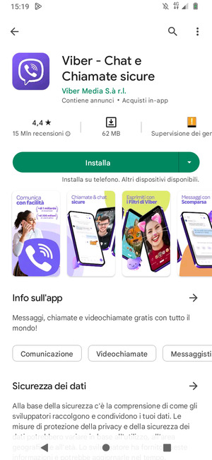 Seleziona Installa