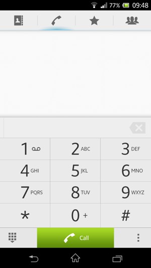 Press and hold the number 1