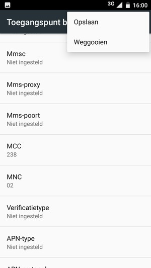 Selecteer Opslaan
