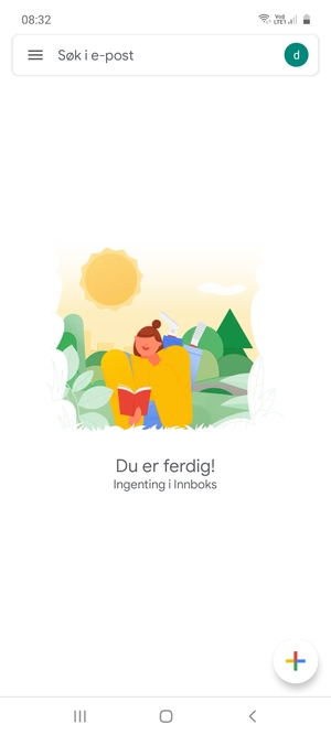Kontoen er klar til bruk