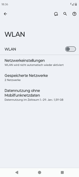 Schalten Sie WLAN ein