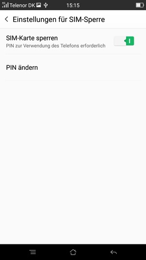 Wählen Sie PIN ändern