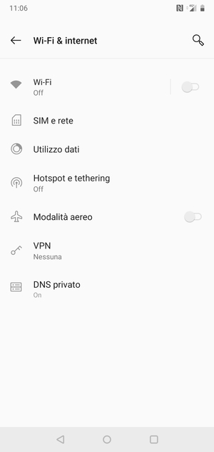 Seleziona Hotspot e tethering