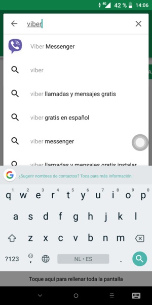 Introduzca el nombre de la aplicación y seleccione Buscar