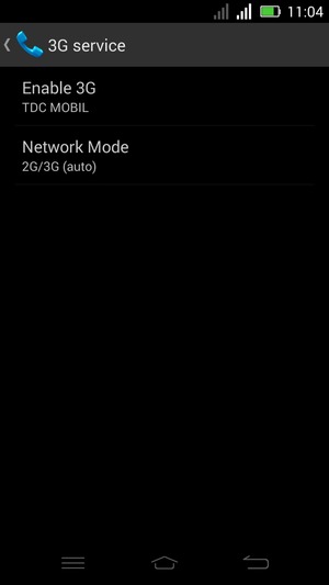 Select Network Mode